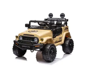 Eljet Kinder Elektroauto Toyota FJ Cruiser braun-gelb / 50 W / Geschwindigkeit: 3-5 km-h / Tragkraft: 30 kg 