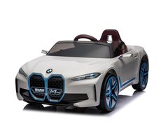 Eljet Kinder-Elektroauto BMW i4 weiß / 50 W / Geschwindigkeit: 3-5 km-h / Tragfähigkeit: 30 kg 