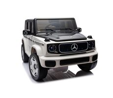 Eljet Kinder-Elektroauto Mercedes EQG weiß / 2x40 W / Geschwindigkeit: 3-5 km-h / Tragfähigkeit: 30 kg 