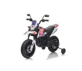 Eljet Kinder-Elektromotorrad Aprilia RX125 weiß / 50 W / Geschwindigkeit: 5,5-6 km-h / Tragfähigkeit: 30 kg 