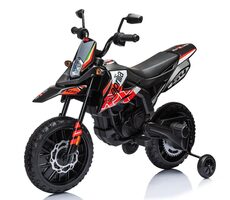 Eljet Kinder-Elektromotorrad Aprilia RX125 rot / 50 W / Geschwindigkeit: 5,5-6 km-h / Tragfähigkeit: 30 kg 