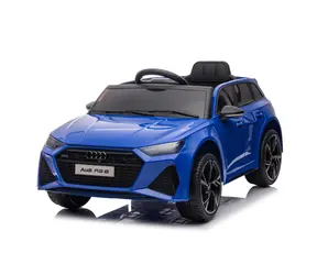 Eljet Kinder-Elektroauto Audi RS 6 blau / 50 W / Geschwindigkeit: 2-3 km-h / Tragfähigkeit: 30 kg 