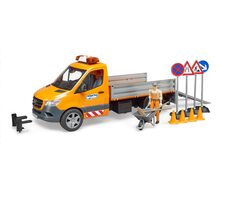 Bruder 02677 MB Sprinter Kommunalauto mit Zubehör / 1:16 / ab 3 Jahren