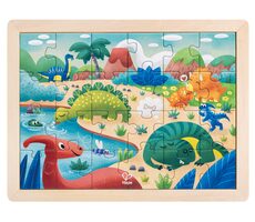 Hape Puzzle - Dinosaurier / 24 Längen / ab 3 Jahren