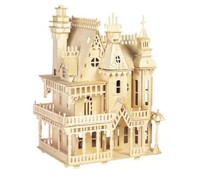 Woodcraft Holz-3D-Puzzle Villa / ab 8 Jahren / Schwierigkeitsgrad: mittel