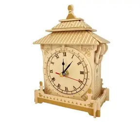 Woodcraft 3D-Puzzleuhr aus Holz / ab 8 Jahren / Schwierigkeitsgrad: mittel