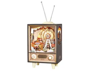 Robotime 3D-Holzpuzzle Karneval bei Sonnenuntergang / ab 14 Jahren / 174 Teile / Schwierigkeit: schwer