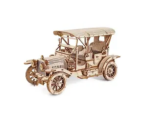 Robotime 3D-Holzpuzzle Historisches Auto - Oldtimer / ab 8 Jahren / 298 Teile / Schwierigkeit: mittel