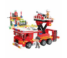 QMAN MineCity W12013 Tankwagen-Spritzgerät mit Plattform / Bausatz / Anzahl der Figuren|Teile: 4|539 / ab 6 Jahren