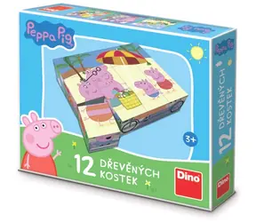 Dino Holzbilderblöcke Peppa Pig 12 Blöcke / ab 3 Jahren