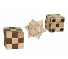 Tschechisch Holzspielzeug Holzpuzzle Trio IQ / ab 3 Jahren