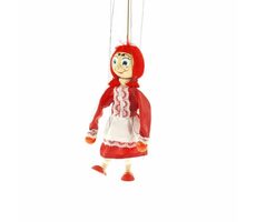 Tschechisch Holzspielzeug Holzpuppen - Hut / ab 3 Jahren