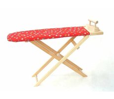 Tschechisch Holzspielzeug. Bügelbrett aus Holz mit Bügeleisen / ab 3 Jahren