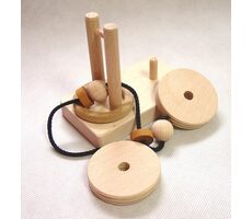 Tschechisch Holzspielzeug. Holzspindelpuzzle / ab 5 Jahren