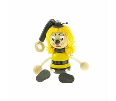 Tschechisch Holzspielzeug Biene auf einer Feder / ab 3 Jahren