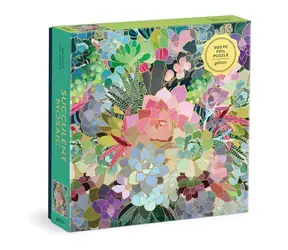 Galison Puzzle Mosaik aus Sukkulenten / 500 Teile / ab 8 Jahren