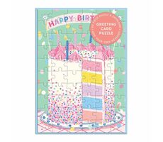 Galison Puzzle Geburtstagskarte / 60 Teile / ab 6 Jahren