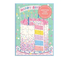 Galison Puzzle Geburtstagskarte / 60 Teile / ab 6 Jahren