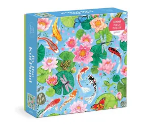 Galison Puzzle Teich mit Koi-Karpfen / 1000 Teile / ab 8 Jahren