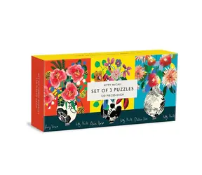 Galison Puzzle-Set Kitty McCall / 3x120 Teile / ab 6 Jahren