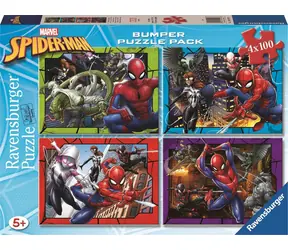 Ravensburger MARVEL: Spider-Man - 4x100 Teile / ab 5 Jahren
