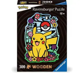 Ravensburger Holzpuzzle Pikachu / 300 Teile / ab 12 Jahren