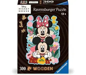 Ravensburger Holz Disney: Mickey und Minnie / 300 Teile / ab 12 Jahren