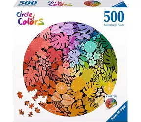 Ravensburger Rundpuzzle: Tropisches Motiv / 500 Teile / ab 12 Jahren