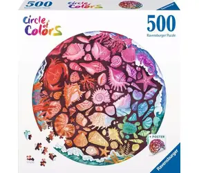 Ravensburger Rundpuzzle: Muscheln / 500 Teile / ab 12 Jahren