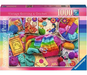 Ravensburger Vintage Stricken und Häkeln / 1000 Stück / ab 14 Jahren