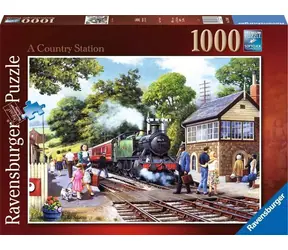 Ravensburger Bahnhaltestelle im Grünen / 1000 Teile / ab 14 Jahren