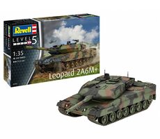 Revell Leopard 2A6M+ / Plastikmodell / 1:35 / Anzahl Teile: 249 / ab 14 Jahren