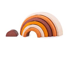 Bigjigs Baby Holz faltbarer Regenbogen natur / ab 18 Monaten