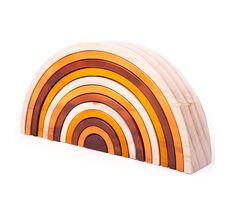 Bigjigs Baby Holz faltbarer Regenbogen natur groß / ab 18 Monaten