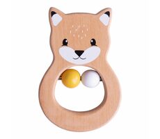 Bigjigs Baby Fuchsrassel aus Holz / ab 0 Monaten