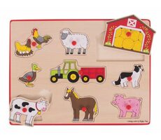 Bigjigs Toys Einlegepuzzle Farmhouse / ab 3 Jahren