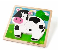 Bigjigs Toys Einsteckpuzzle Kuh / ab 1 Jahr