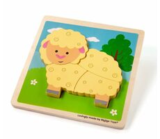 Bigjigs Toys Einsteckpuzzle Schaf / ab 1 Jahr