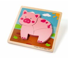 Bigjigs Toys Einlegepuzzle Piggy / ab 1 Jahr