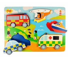 Bigjigs Toys Einsteckpuzzle Retter / ab 1 Jahr