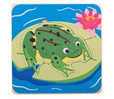 Bigjigs Toys Einsteckpuzzle Lebenszyklen von Fröschen / ab 2 Jahren