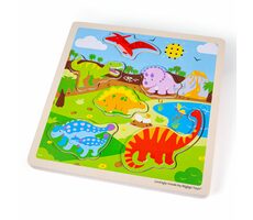 Bigjigs Toys Einsatz mit Sound Dinosaurier / ab 1 Jahr