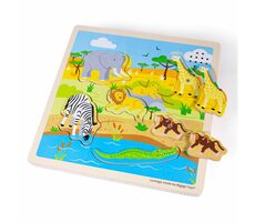 Bigjigs Toys Inserter mit Safari-Sound / ab 1 Jahr