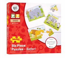 Bigjigs Toys Puzzle 3in1 Safaritiere / ab 2 Jahren