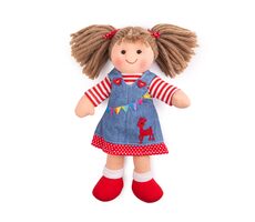 Bigjigs Toys Stoffpuppe Hattie 28 cm / ab 0 Jahren