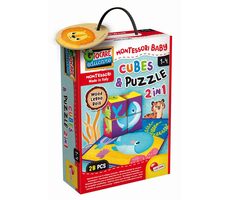 Liscianigioch Montessori Holzklötze und Puzzles / ab 1 Jahr