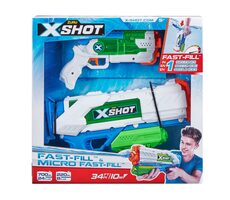 Zuru X-Shot Fast-Fill & Micro Fast-Fill Set / Wasserpistole / ab 5 Jahren 