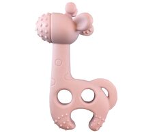 DiaperChamp Giraffen-Beißring Bite me Raff Old Pink / ab 3 Monaten