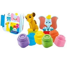 Clementoni Baby Disney Set mit Buch und Bauklötzen / ab 10 Monaten 