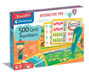 Clementoni Interaktiver Stift - 500 Quiz - Zahlen / CZ / SK / HU / ab 5 Jahren 